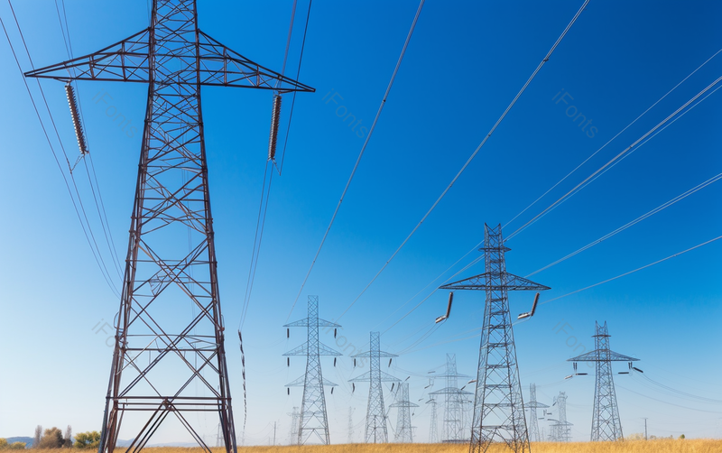 蓝色网络电子电力技术工业电塔背景,高清,摄影图,摄影图片,图片大全,摄影图免费下载